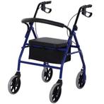 Opvouwbare Rollator met Verstelbare Zitting en Voetensteun, Verzenden, Nieuw