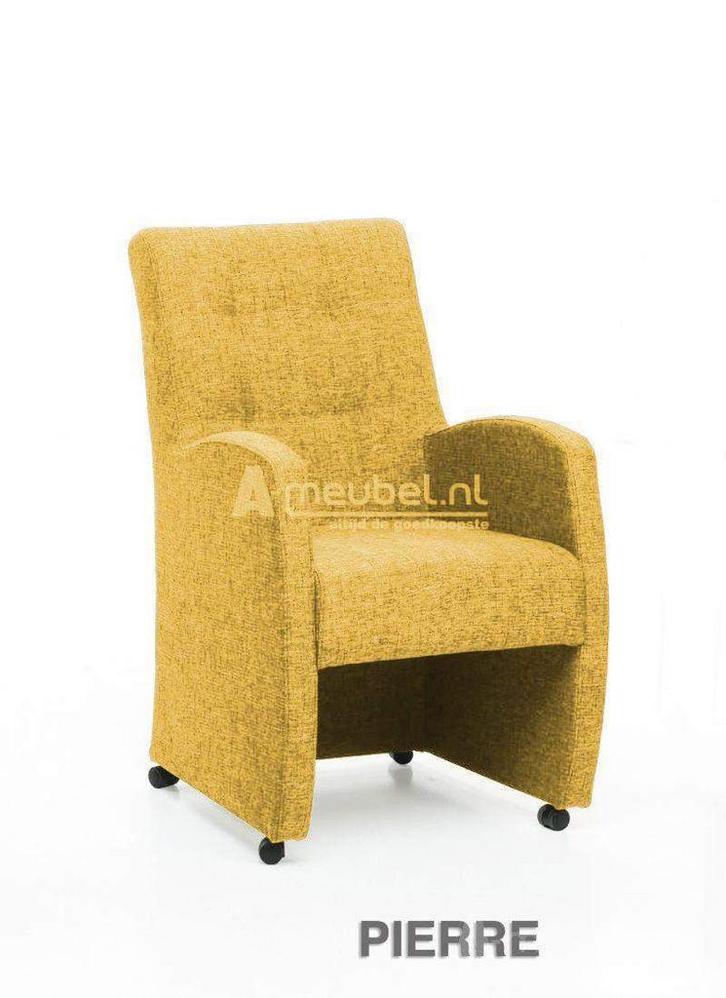 Eetkamerstoel Pierre - eetkamerstoelen - Goud, Huis en Inrichting, Stoelen, Nieuw, Stof