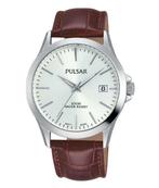 Pulsar Herenhorloge - PS9455X1 - Leer - Bruin - 38 mm, Sieraden, Tassen en Uiterlijk, Nieuw, Verzenden