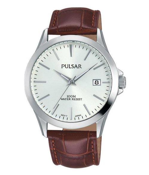 Pulsar Herenhorloge - PS9455X1 - Leer - Bruin - 38 mm, Sieraden, Tassen en Uiterlijk, Horloges | Heren, Verzenden