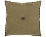 Levy Kussen Micro Velvet Sepia 45x45cm - WOOOD Exclusive, Huis en Inrichting, Woonaccessoires | Kussens, Ophalen of Verzenden