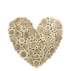 hout mix wanddecoratie hart medium 58cm, Huis en Inrichting, Woonaccessoires | Overige, Verzenden, Nieuw