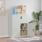 vidaXL Archiefkast 90x40x110 cm staal lichtgrijs, Huis en Inrichting, Kasten | Overige, Verzenden, Nieuw