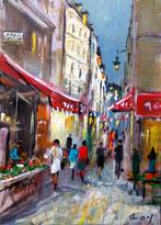 DENIS Pascal dit ROY. - Paris. Le marché de la rue, Antiek en Kunst