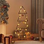 vidaXL Kerstdecoratie kerstboom 125 cm metaal zwart, Verzenden, Nieuw