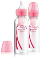 Dr Browns Options+ Anti-colic Roze 2-pack Smalle Hals Fles, Verzenden, Nieuw