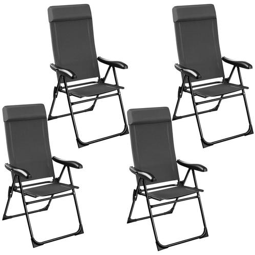 Inklapbare campingstoel Müritz met hoofdkussen, aluminium -, Caravans en Kamperen, Kampeeraccessoires, Verzenden