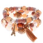Fako Bijoux® - Armband Set - Boho - Bohemian - Eiffeltoren -, Verzenden, Nieuw