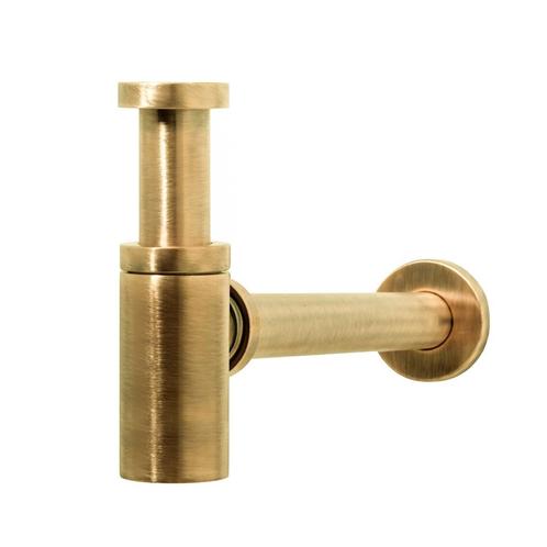 Wastafel Sifon Hotbath Cobber Rond Geborsteld Messing Living, Doe-het-zelf en Verbouw, Sanitair, Overige typen, Nieuw, Ophalen of Verzenden