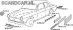 Volvo Plaatwerk Amazon rep portierplaat 20-25cm 4deurs recht, Auto-onderdelen, Verzenden, Nieuw, Volvo, Deur