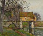 Albert Malet (1905-1986) - Moulin ancien sur la Seine à
