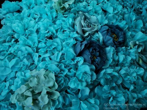 Flowerwall flower wall 40*60cm. 3d blue kant en klaar!, Hobby en Vrije tijd, Knutselen, Nieuw, Ophalen of Verzenden