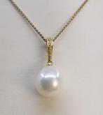Ketting met hanger - 14 karaat Geel goud - 0.04ct. tw. -, Sieraden, Tassen en Uiterlijk