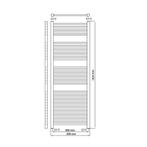 Designradiator Haceka Sinai Adoria 59x162,4 cm Wit, Ophalen of Verzenden, Nieuw
