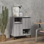 vidaXL Dressoir 60x35x70 cm bewerkt hout grijs sonoma, Huis en Inrichting, Kasten | Dressoirs, Verzenden, Nieuw, 50 tot 100 cm