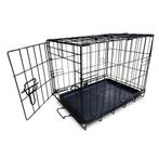 IvoQ Hondenbench XS – Zwart – 44.5×30.5×36.5 cm, Verzenden, Nieuw