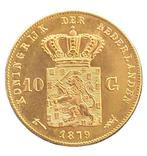 Gouden 10 gulden Willem III 1879, Postzegels en Munten, Munten | Nederland, Goud, Losse munt, Verzenden