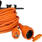 Verlengkabel 2 x 1.5mm oranje met deksel - 20 meter, Ophalen of Verzenden, Nieuw