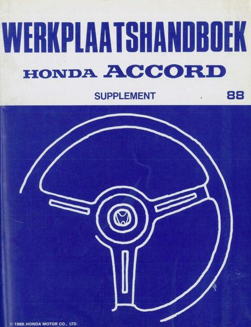 1988 Honda Accord Werkplaatshandboek Supplement, Auto diversen, Handleidingen en Instructieboekjes, Verzenden