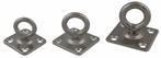 Rvs Oogplaten 50mm met draaibare wartel, Doe-het-zelf en Verbouw, IJzerwaren en Bevestigingsmiddelen, Verzenden, Nieuw