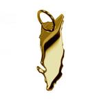 Gouden Landkaart Aruba ketting hanger, Verzenden, Nieuw