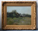 Jacob Dooyewaard (1876-1969) - Een landschap met een, Antiek en Kunst, Kunst | Schilderijen | Klassiek