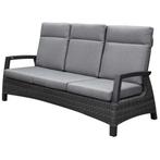 Dallas stoel bank loungeset 4 delig verstelbaar antraciet, Tuin en Terras, Ophalen of Verzenden, Nieuw
