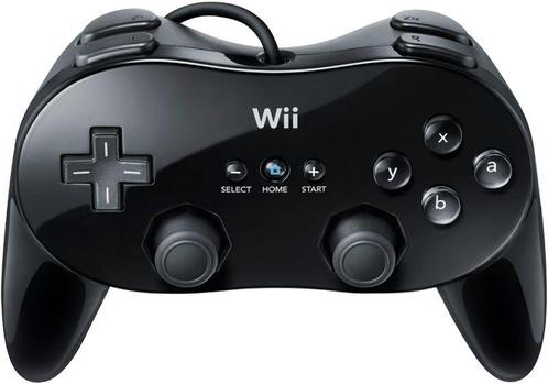 Nintendo Wii Classic Controller Pro-Zwart (Wii) Gebruikt, Spelcomputers en Games, Spelcomputers | Nintendo Consoles | Accessoires