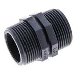 Dubbele Nippel G1 1/4 Polypropyleen (PP) 10bar FDA 46mm, Verzenden, Nieuw