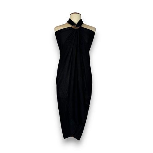 Sarong / pareo - Strandkleding wikkelrok - Zwart, Kleding | Dames, Badmode en Zwemkleding, Nieuw, Ophalen of Verzenden