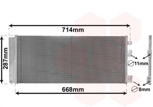LUCHTCONDENSATOR VOOR OPEL ADAM 2013-2019 13486480, Auto-onderdelen, Airco en Verwarming, Nieuw, Ophalen of Verzenden