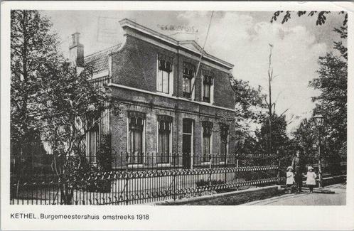 KETHEL - Burgemeestershuis omstreeks 1918, Verzamelen, Ansichtkaarten | Nederland, Verzenden