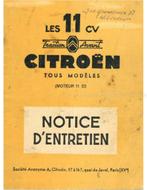 1955 CITROËN TRACTION AVANT INSTRUCTIEBOEKJE FRANS, Auto diversen, Handleidingen en Instructieboekjes