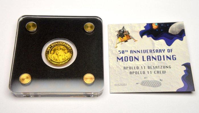 Tsjaad. 3000 Francs 2019 Moon Landing - Apollo 11 Crew 1/500, Postzegels en Munten, Munten | Europa | Niet-Euromunten
