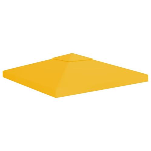 vidaXL Prieeldak 2-laags 310 g/m² 3x3 m geel, Tuin en Terras, Partytenten, Nieuw, Verzenden