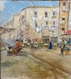 Scuola napoletana (XIX-XX) - Mercato a Napoli, Antiek en Kunst