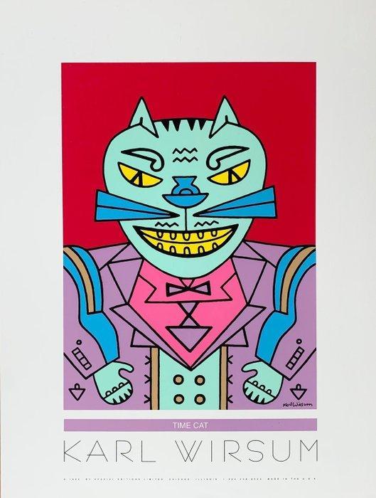 Karl Wirsum - Time Cat - Serigraph - 71 x 54 cm - OUR LAST, Antiek en Kunst, Kunst | Tekeningen en Foto's