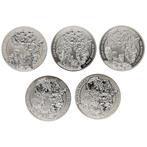 Rwanda. 50 Frank 2008/2012 - African Ounce Coins (5 stuks)