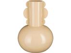 Mica Decorations Boyd Vaas - H36 x Ø25 cm - Metaal - Beige, Huis en Inrichting, Woonaccessoires | Vazen, Verzenden, Nieuw