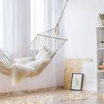 Hangmat - 260 x 80 cm - gevlochten touw – Crème, Ophalen of Verzenden, Nieuw