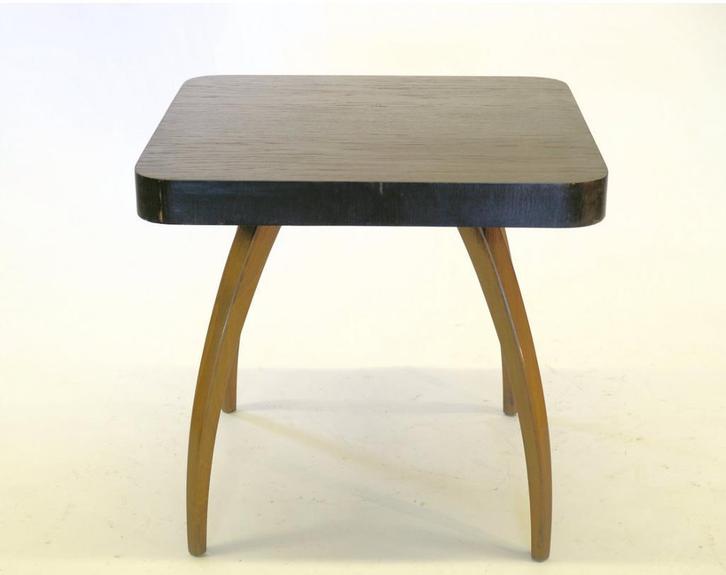 Tafel Halabala H259 Spider (Donker tafelblad), Huis en Inrichting, Tafels | Bijzettafels, 60 cm of meer, 55 tot 75 cm, Vierkant