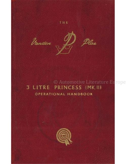 1962 VANDEN PLAS 3 LITRE PRINCESS MK II INSTRUCTIEBOEKJE, Auto diversen, Handleidingen en Instructieboekjes