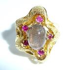 Ring - 18 karaat Geel goud - 1.75ct. tw. Robijn - 1,60 ct., Sieraden, Tassen en Uiterlijk, Ringen, Nieuw