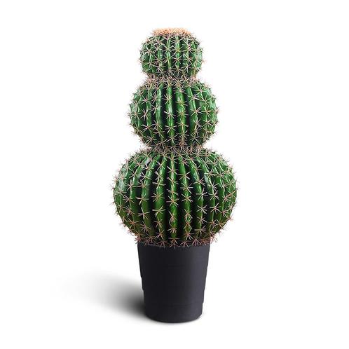 IvoQ Kunst Cactus XL - 85 cm - Grote Kunst Cactus - Onderhou, Huis en Inrichting, Woonaccessoires | Kunstplanten en Kunstbloemen