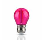 E27 filament lamp - Prikkabel LED lamp - 2W - Roze, Tuin en Terras, Ophalen of Verzenden, Nieuw