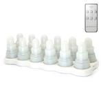 Oplaadbare LED Theelichtjes Set van 12 met Afstandsbediening, Verzenden, Nieuw