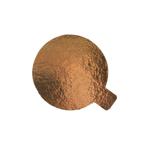 Taartkarton Goud/Zwart met lip Ø8cm 25st., Verzenden, Nieuw