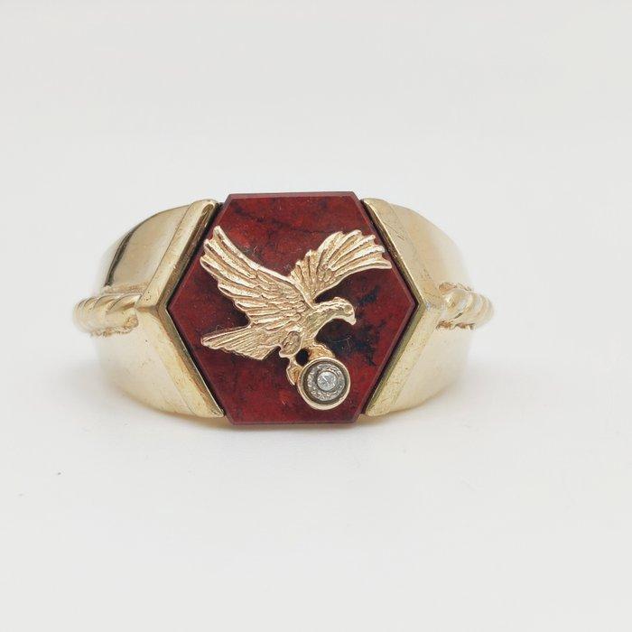 Zonder Minimumprijs - Franklin Mint - Ring Zilver Diamant, Sieraden, Tassen en Uiterlijk, Ringen