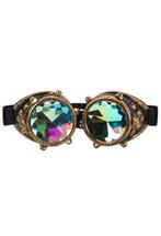 Goggles Steampunk Bril Studs Brons Montuur Caleidoscoop Glaz, Kleding | Dames, Nieuw, Carnaval, Ophalen of Verzenden