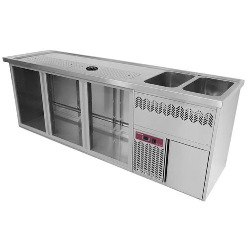 Modulair Barstation | BarLine | 555L  | RVS | 3, Zakelijke goederen, Horeca | Keukenapparatuur, Nieuw in verpakking, Verzenden